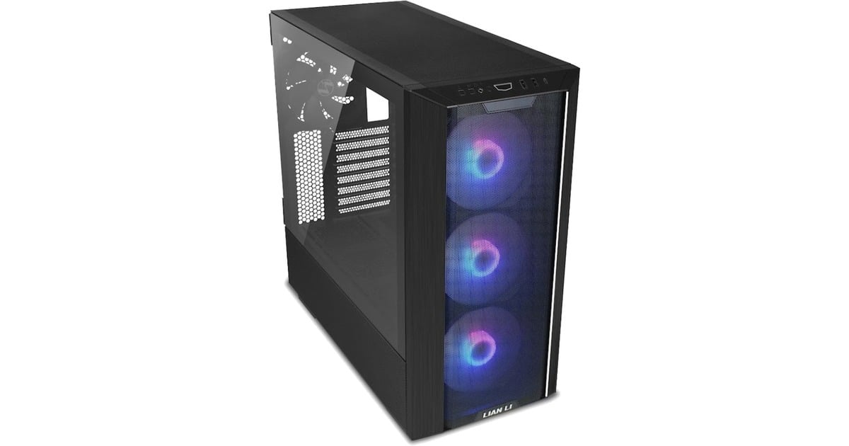 Lian LiLANCOOL III RGB midi tower behuizing  (Zwart | 2x USB-A | 1x USB-C | RGB | Tempered Glass)