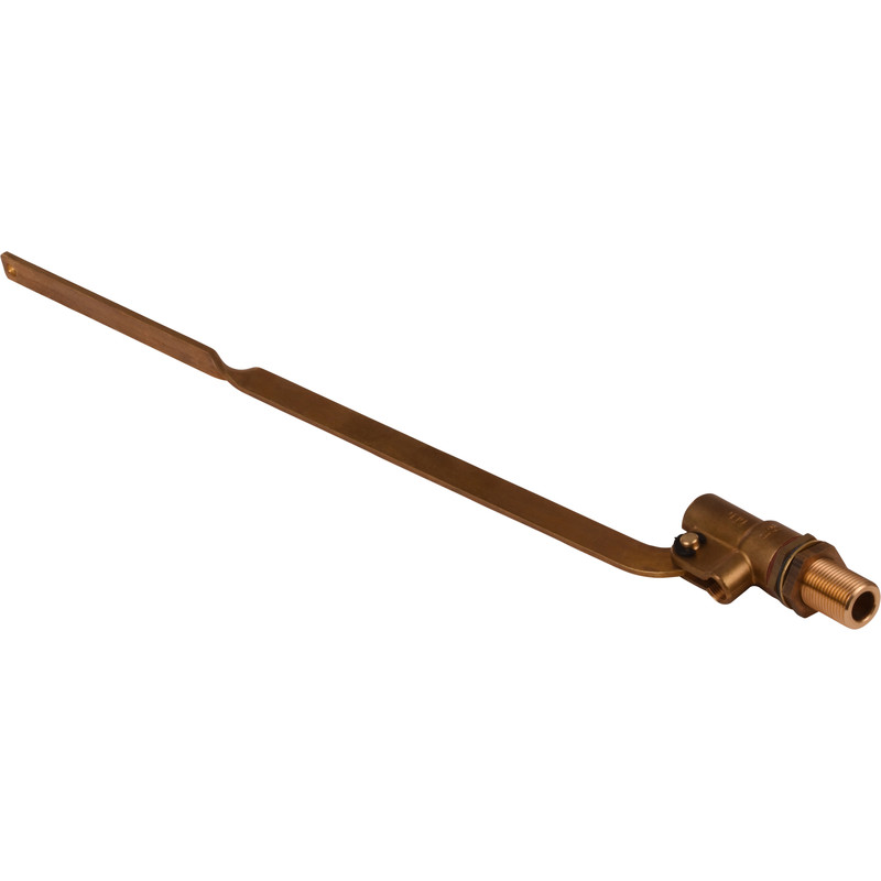 Plieger flotteurkraan met messing stang