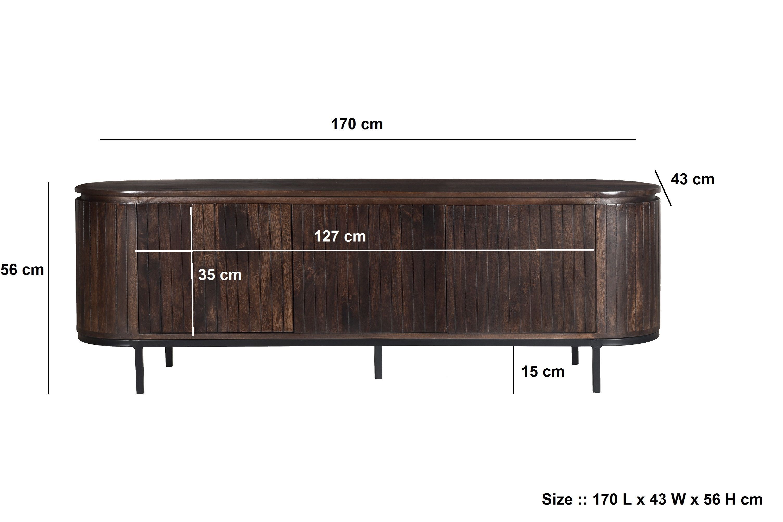 Tv-meubel Noor B170 x D43 x H56 cm