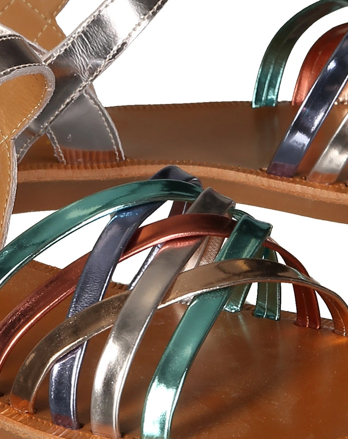 Sandalen LUX METALLIC in bunt