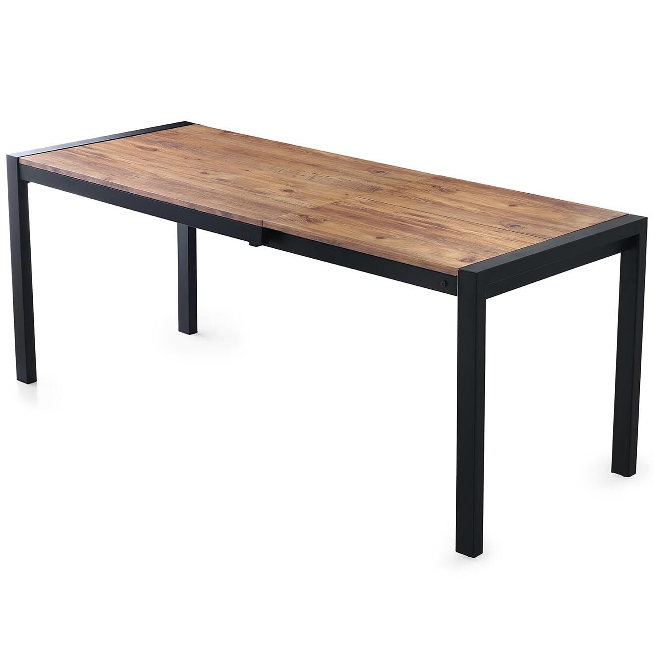 Wooden Art Table de salle à manger silva beige - 120-187x75x74 cm