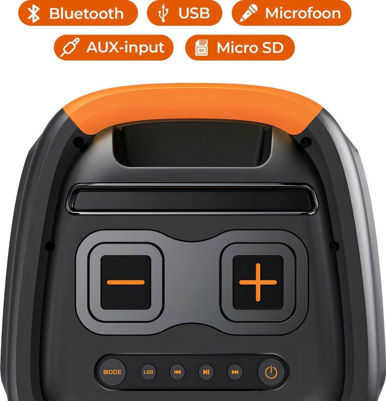 Denver - TSP456 - Bluetooth Party Speaker - Zwart - 600W