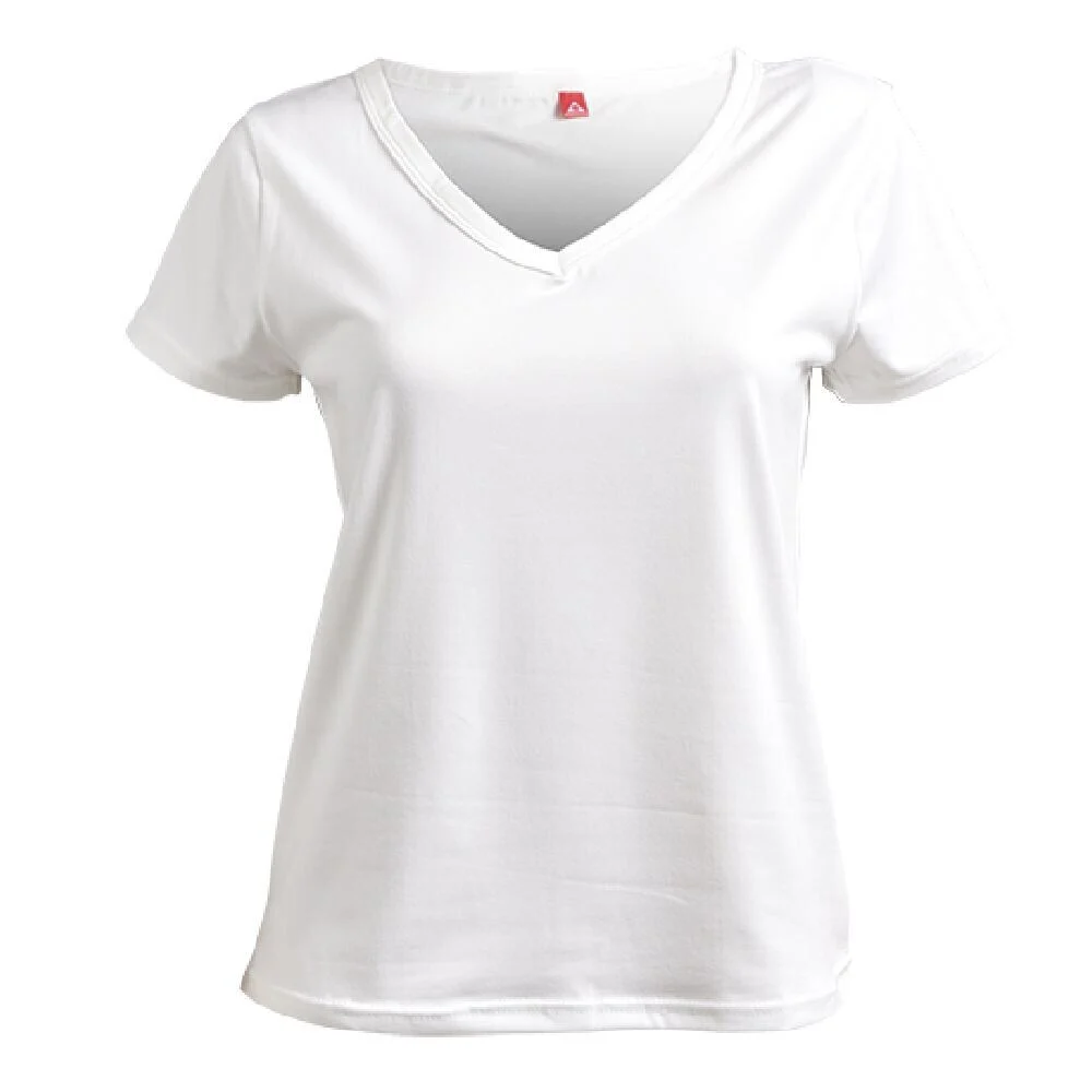 T-shirt femme fibre de bambou et élasthanne blanc - Taille M