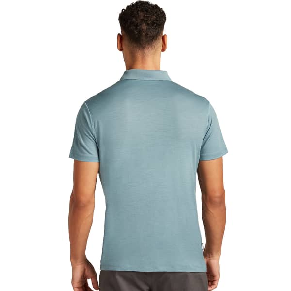 Polo randonnée ICEBREAKER M MERINO 150 TECH LITE III SS POLO BLUE ASH