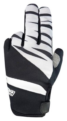 Paire de Gants Longs Racer GP Style Noir Blanc