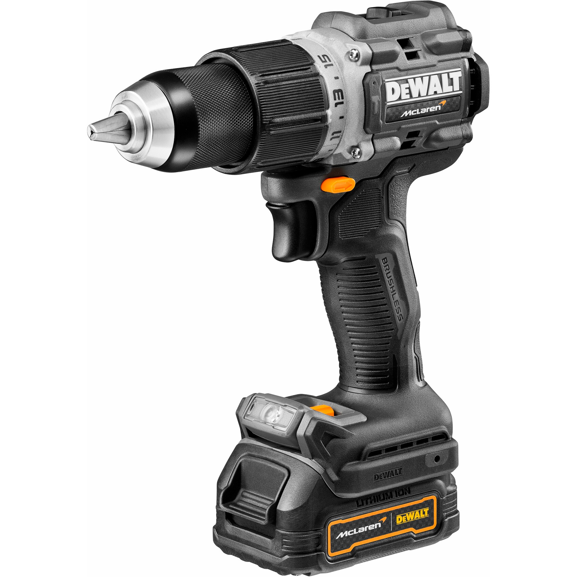 DeWalt Bohrschrauber Akku-Schlagbohrschrauber DCD85ME2GT, 18Volt, im McLaren Design