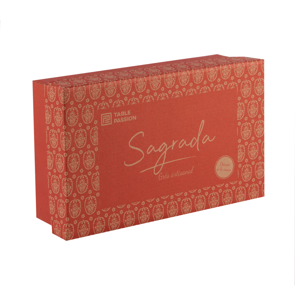 Coffret de 6 tasses 17 cl Sagrada Table passion