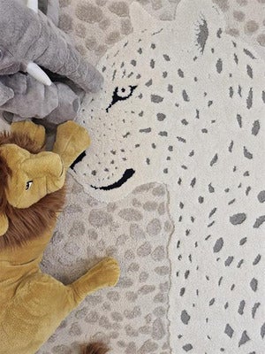KMCarpets Gulvteppe Leopard 80x150, Creme