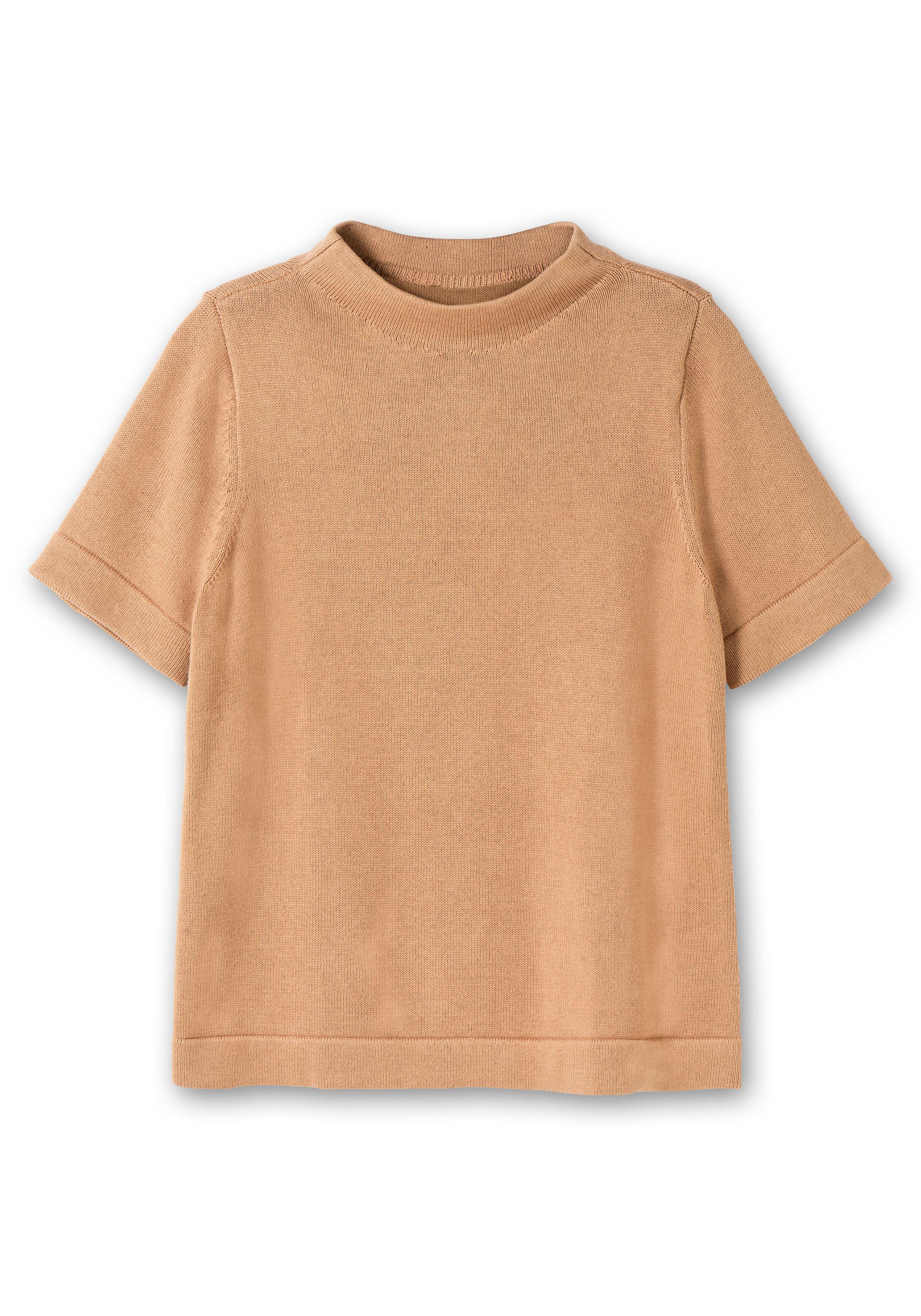 Pullover mit Halbarm und Stehkragen