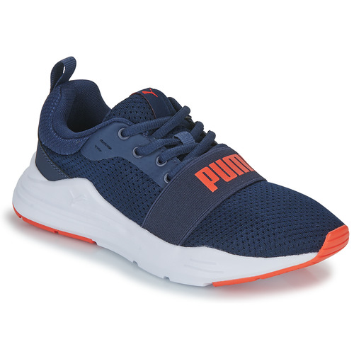 Puma - JR PUMA WIRED RUN - Marine / Rouge