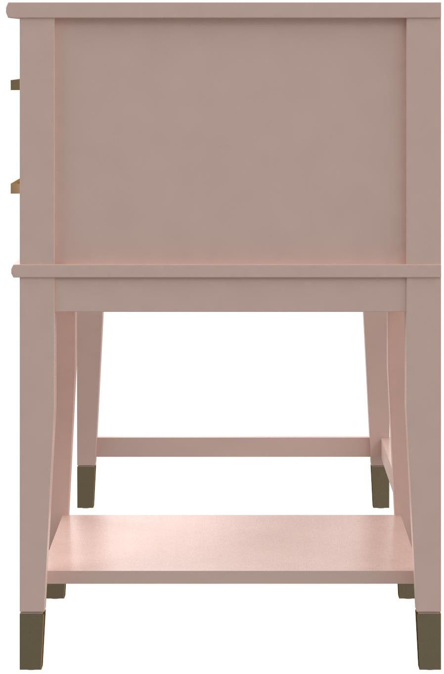 CosmoLiving by Cosmopolitan Schreibtisch »Westerleigh« 1 Stk. tlg. höhenverstellbar, mit 2 Schublade, Beine Massivholz, Griffe aus Metall