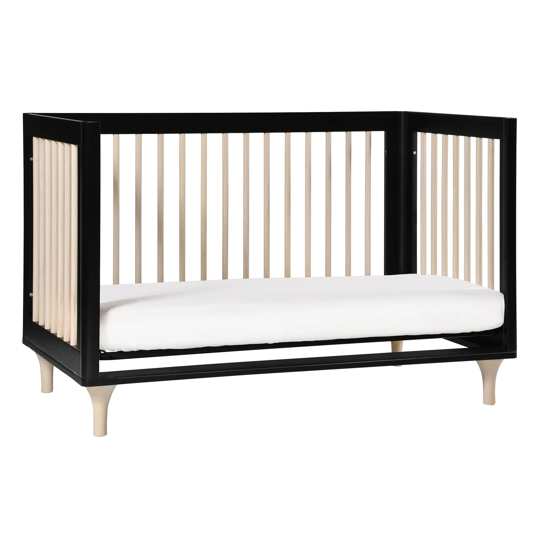 Babyletto Couchette Convertible 3 en 1 Lolly - Noir  Naturel Lavé