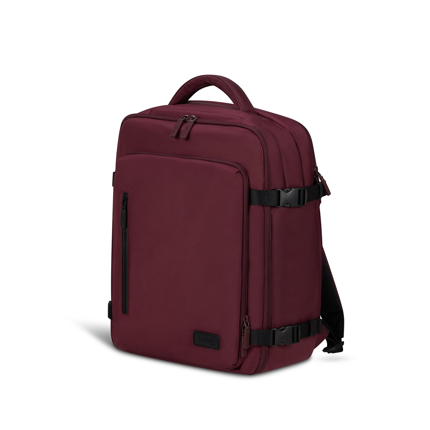 Lipault City Plume Travel Backpack bordeaux