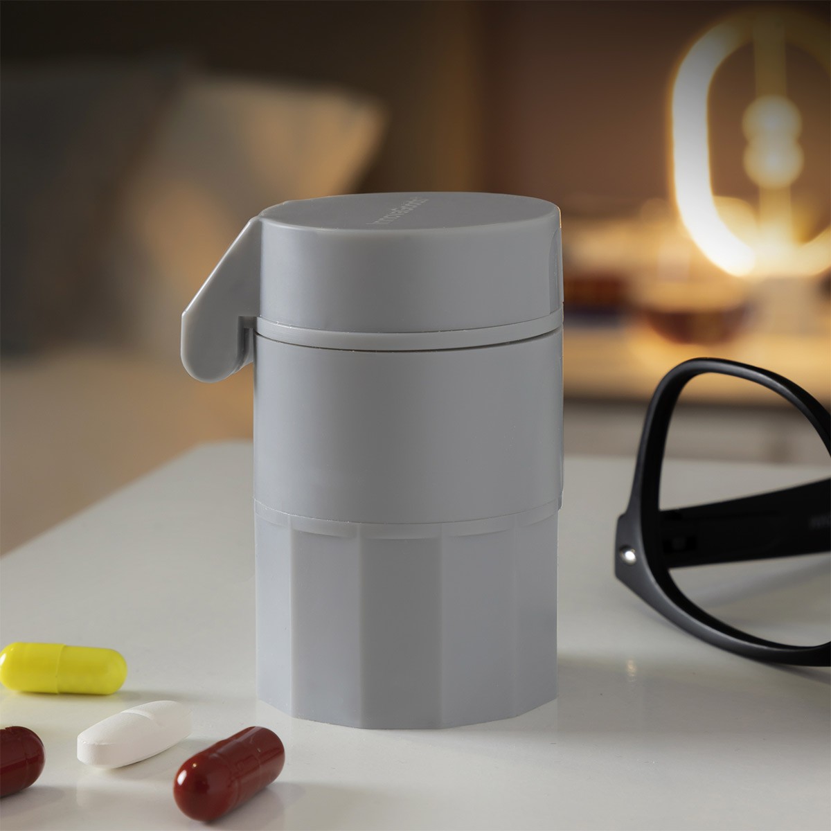 Pilulier 5-en-1 - Coupe et Broyage - Acier inoxydable