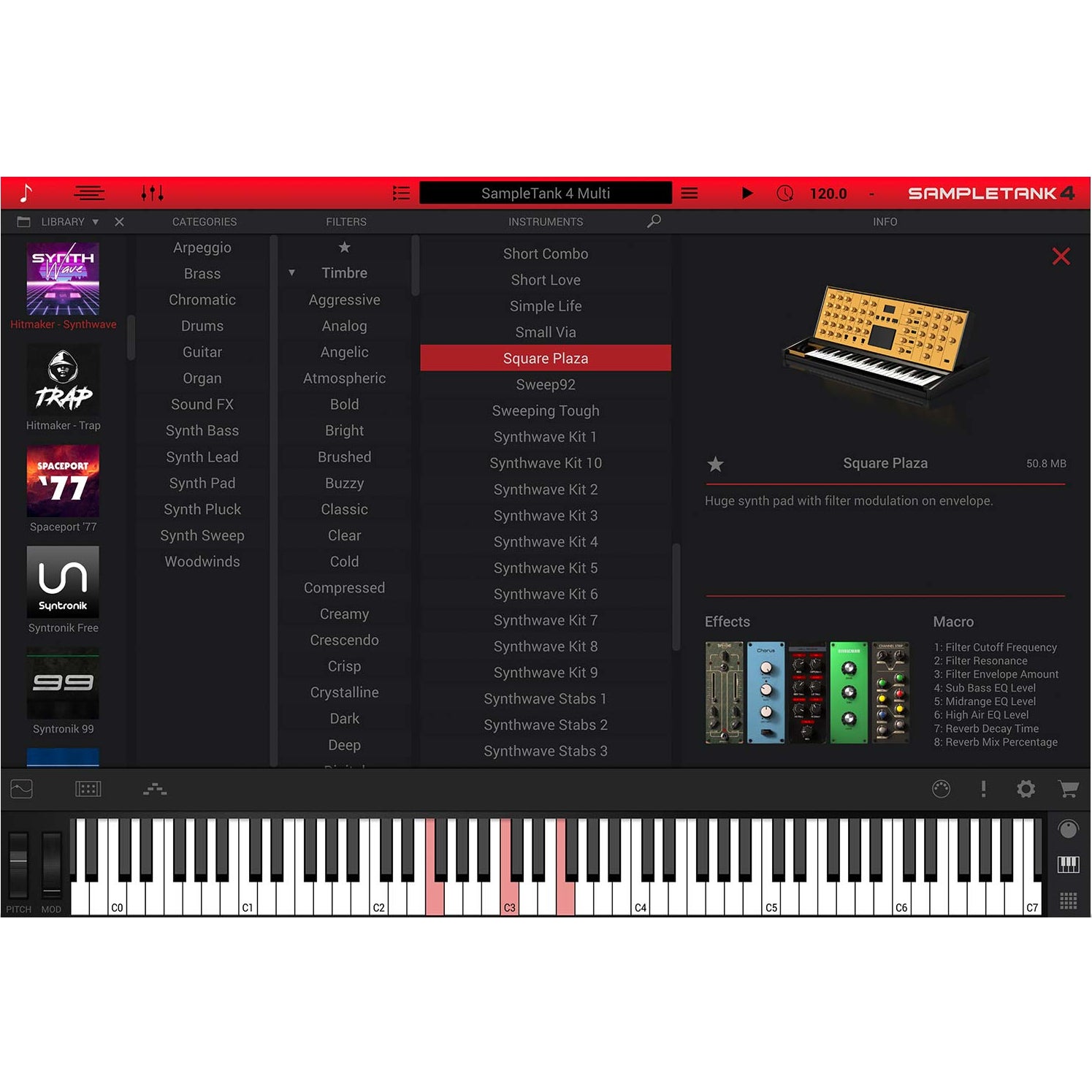 IK Multimedia Hitmaker: Synthwave voor SampleTank 4 (download)