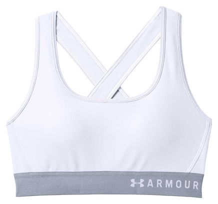 Brassière Under Armour Armour Mid Crossback Blanc