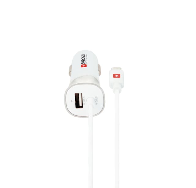 USB-billaddare med micro-USB-kabel