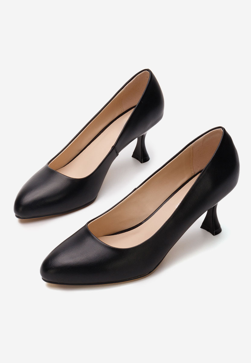 Chaussures pour femme en cuir noirs Kyrsten