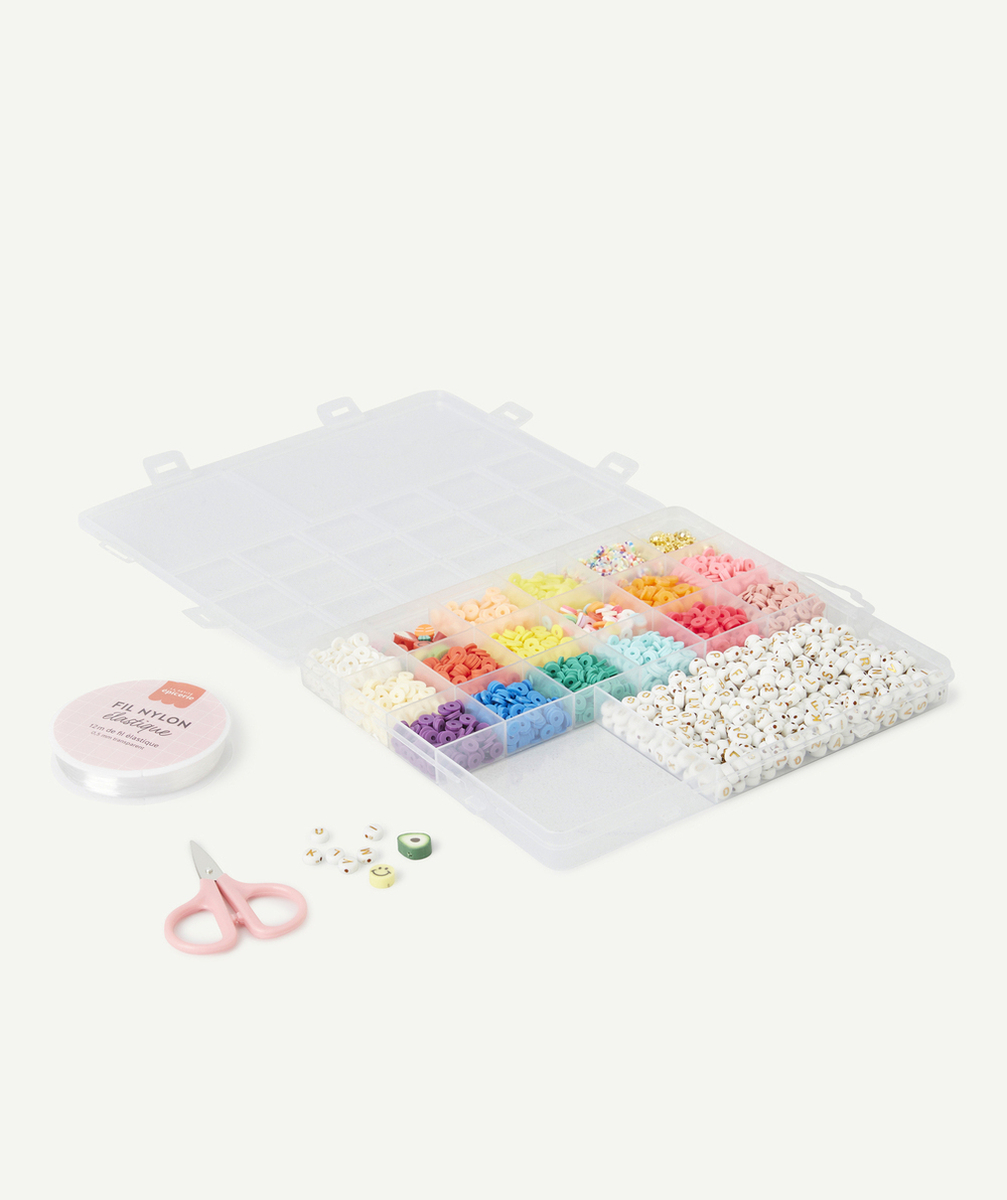 LA PETITE EPICERIEMAXI BOÎTE DE PERLES HEISHI - 16 COULEURS POP AVEC PERLES LETTRES ET ACCESSOIRES