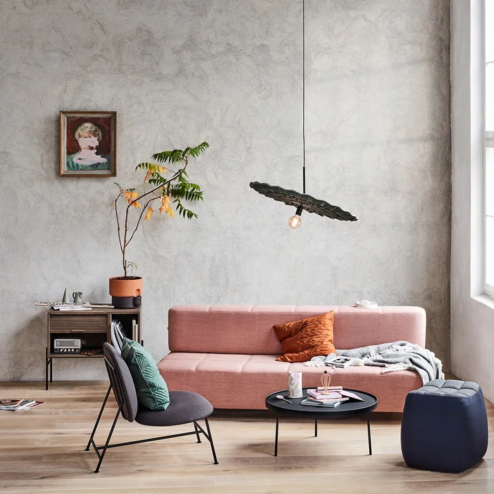Northern - Daybe Schlafsofa mit Armlehnen, schwarz / grau (Brusvik 05)