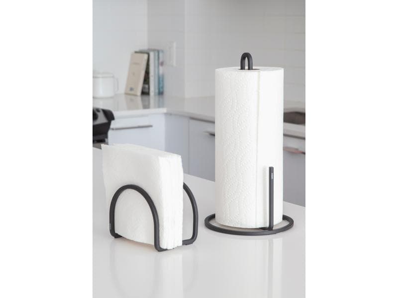 Umbra Küchenrollenhalter Squire Schwarz Schwarzer Papierrollenhalter