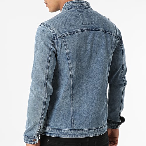 Veste Jean Zippée ZVS-011 Bleu Denim