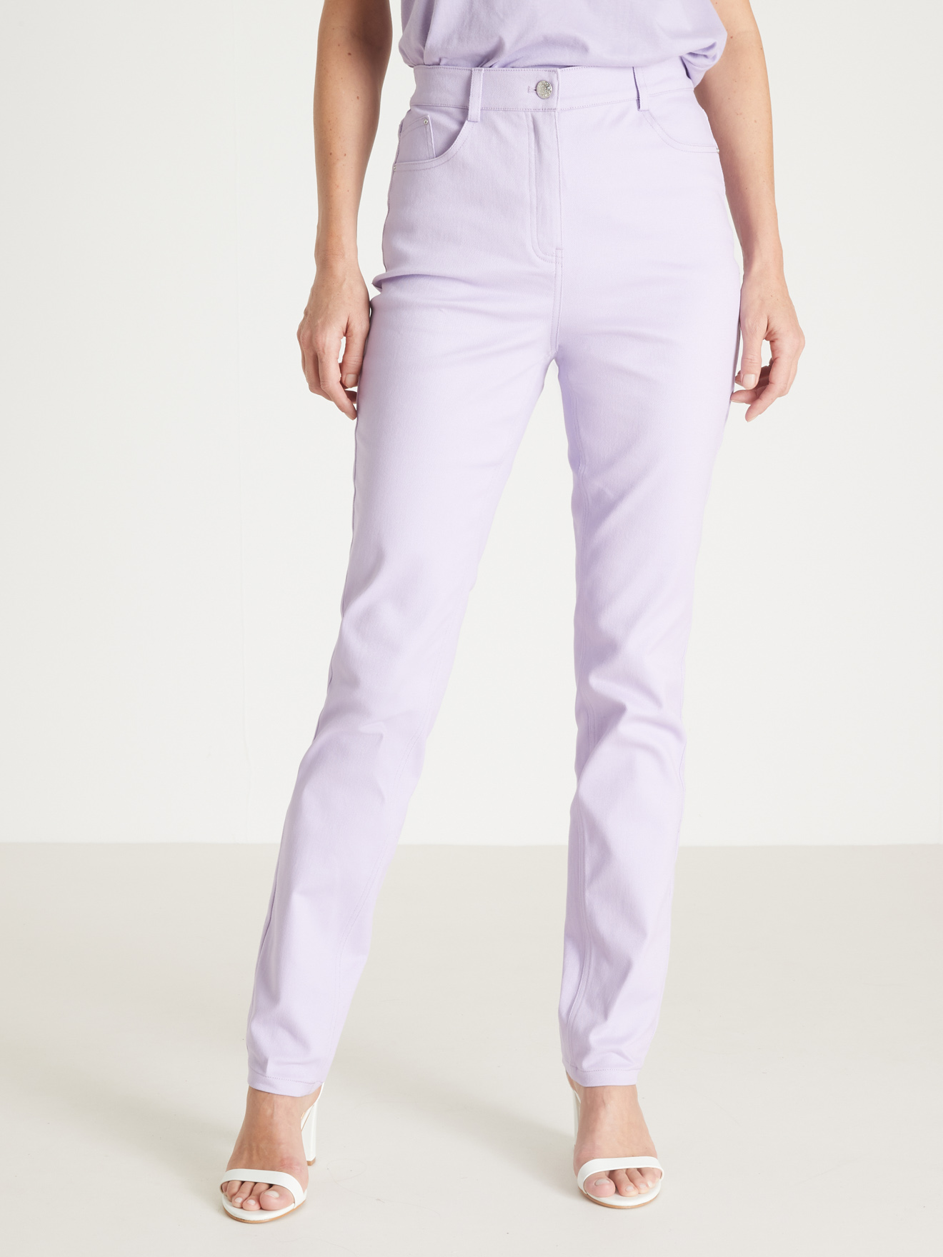 Pantalon 5 poches coupe droite