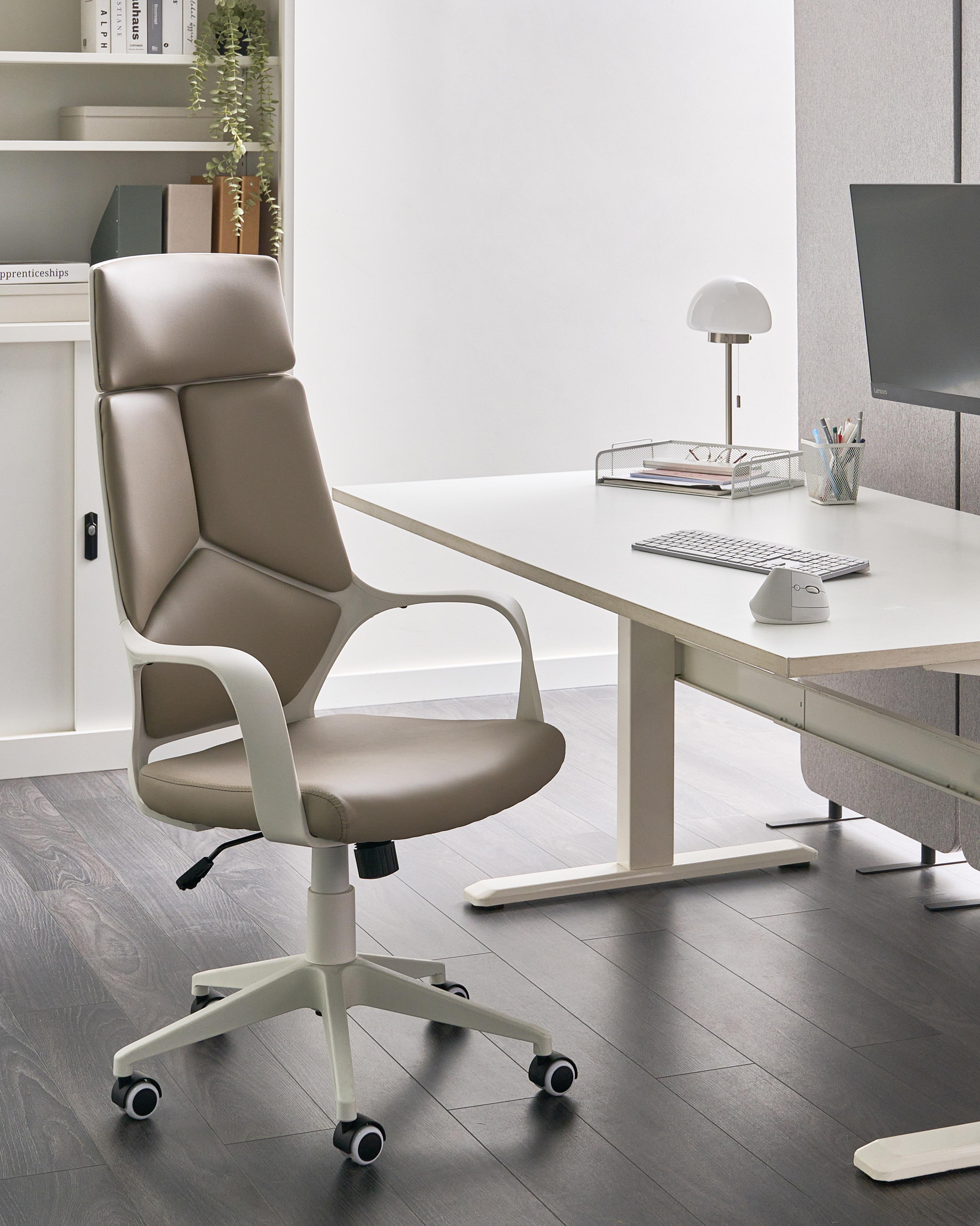 Bureaustoel DELIGHT Kunstleer Taupe