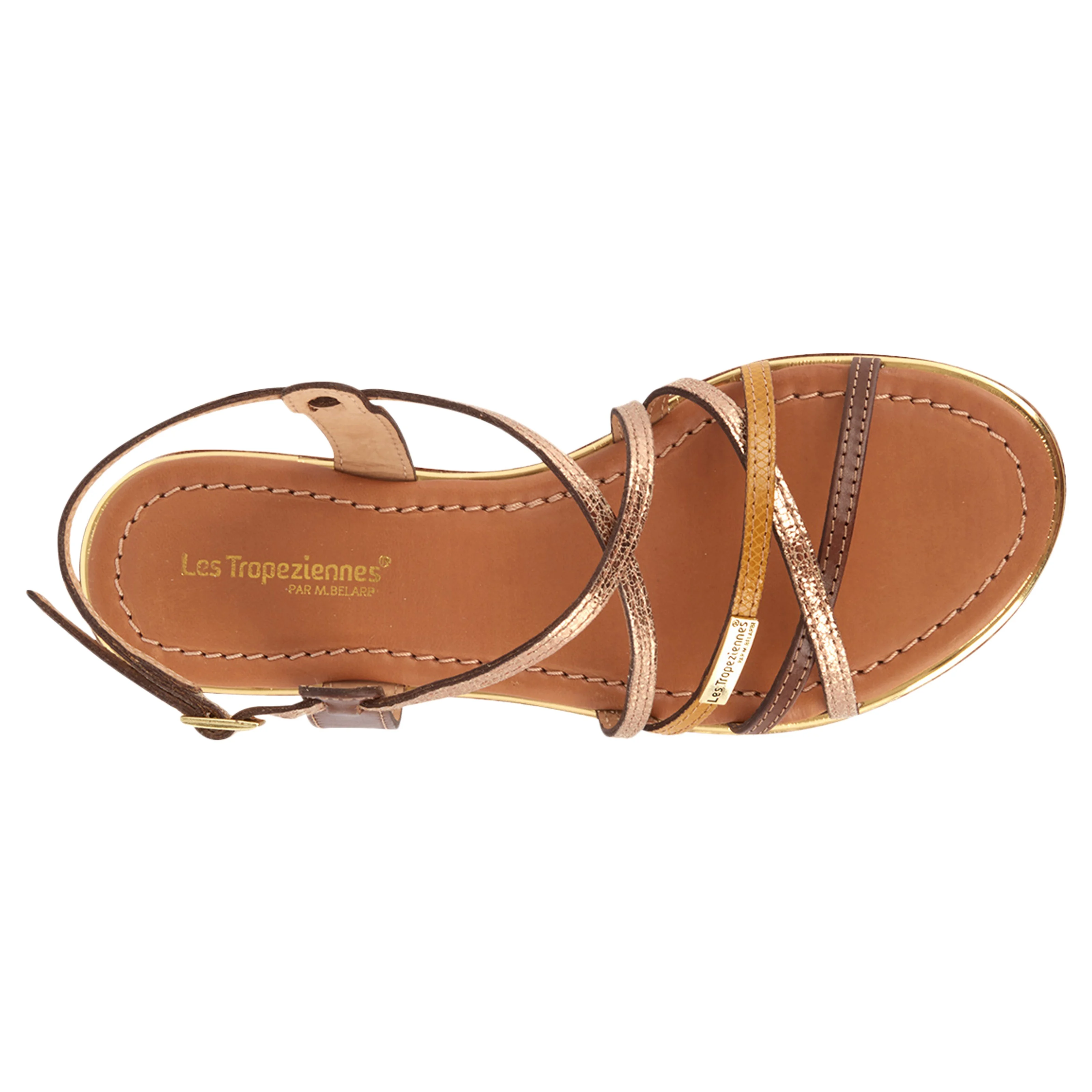 Sandales cuirpar m.belarbi harry | Doré