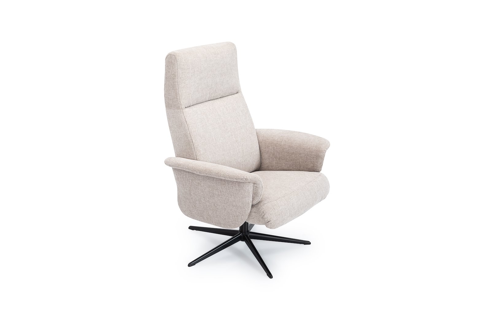 Napoli hvilestol Tekstil Brego 3590 Beige med sort PBS sokkel