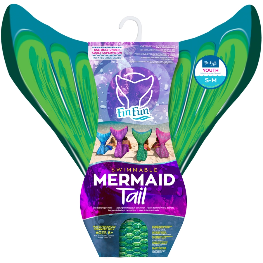 XTREM Toys and Sports - Fin Fun Grün, Youth LXL (140-164)