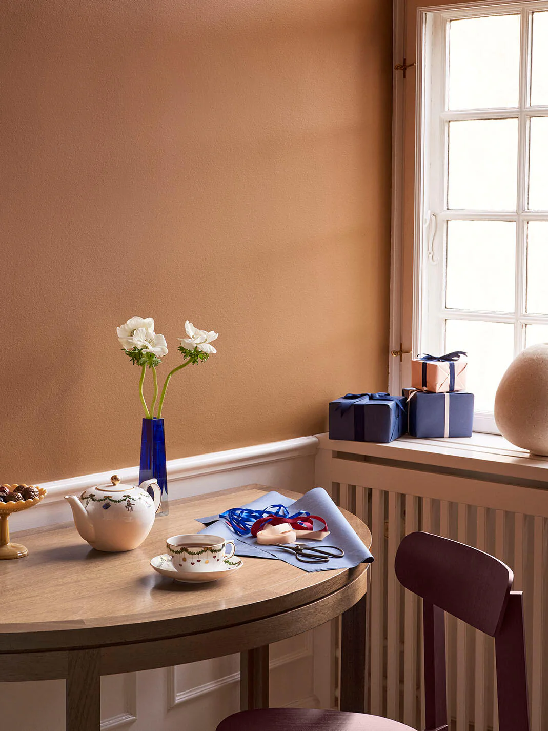Royal Copenhagen  Stjerne Riflet tekande med låg - 140 cl.