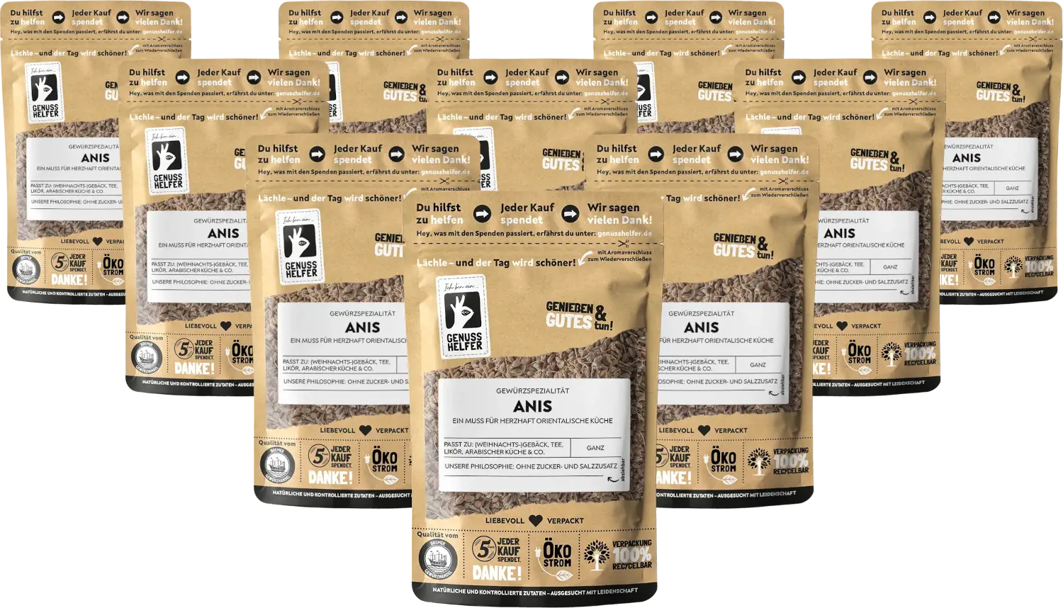 Anis, ganz, 10er Pack
