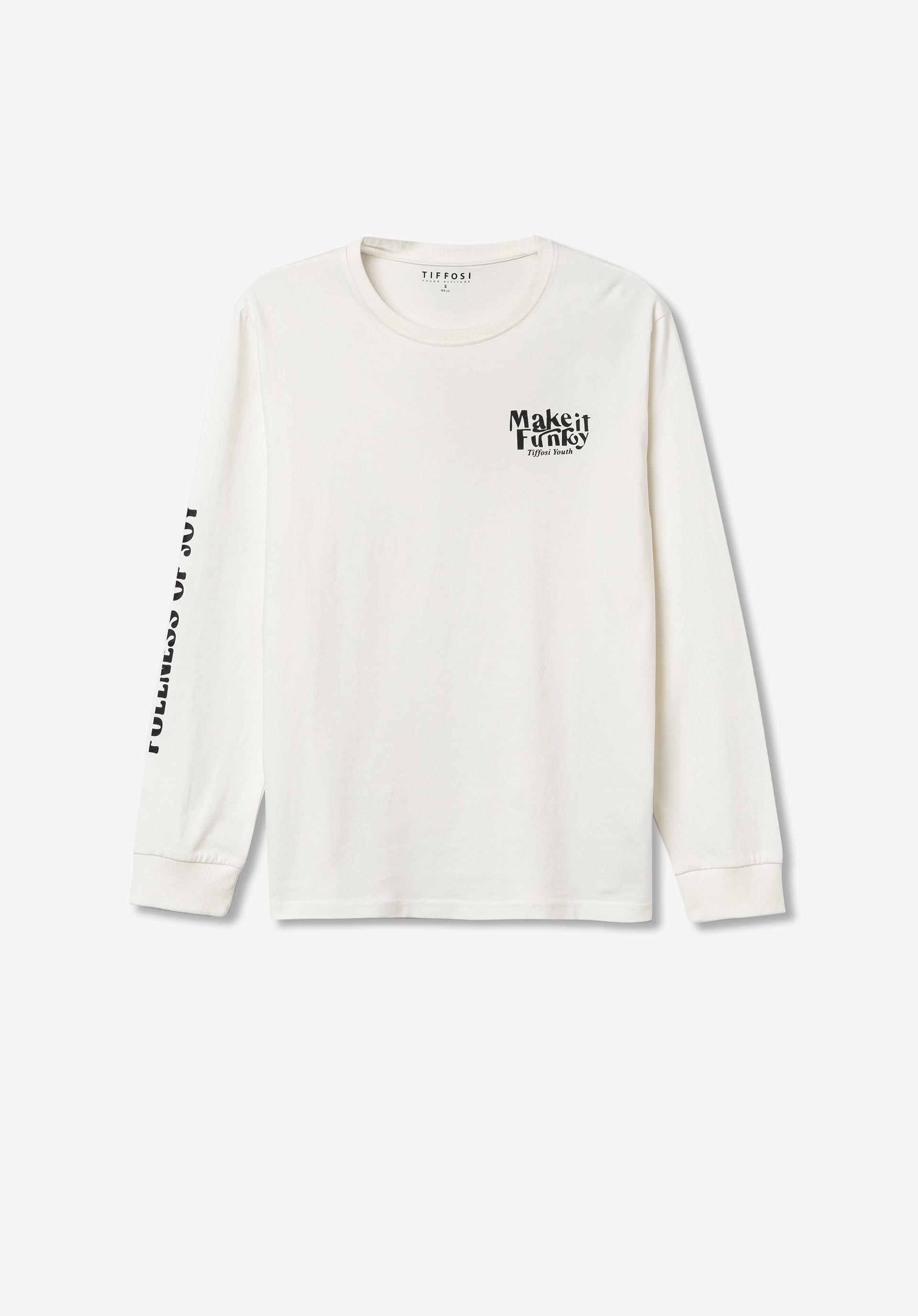 T-shirt com Estampado Frontal e na Manga