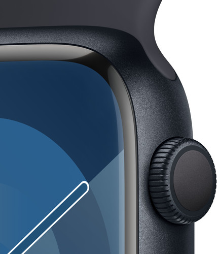 Apple Watch Series 9 45mm Midnight Aluminium Sportband M/L
