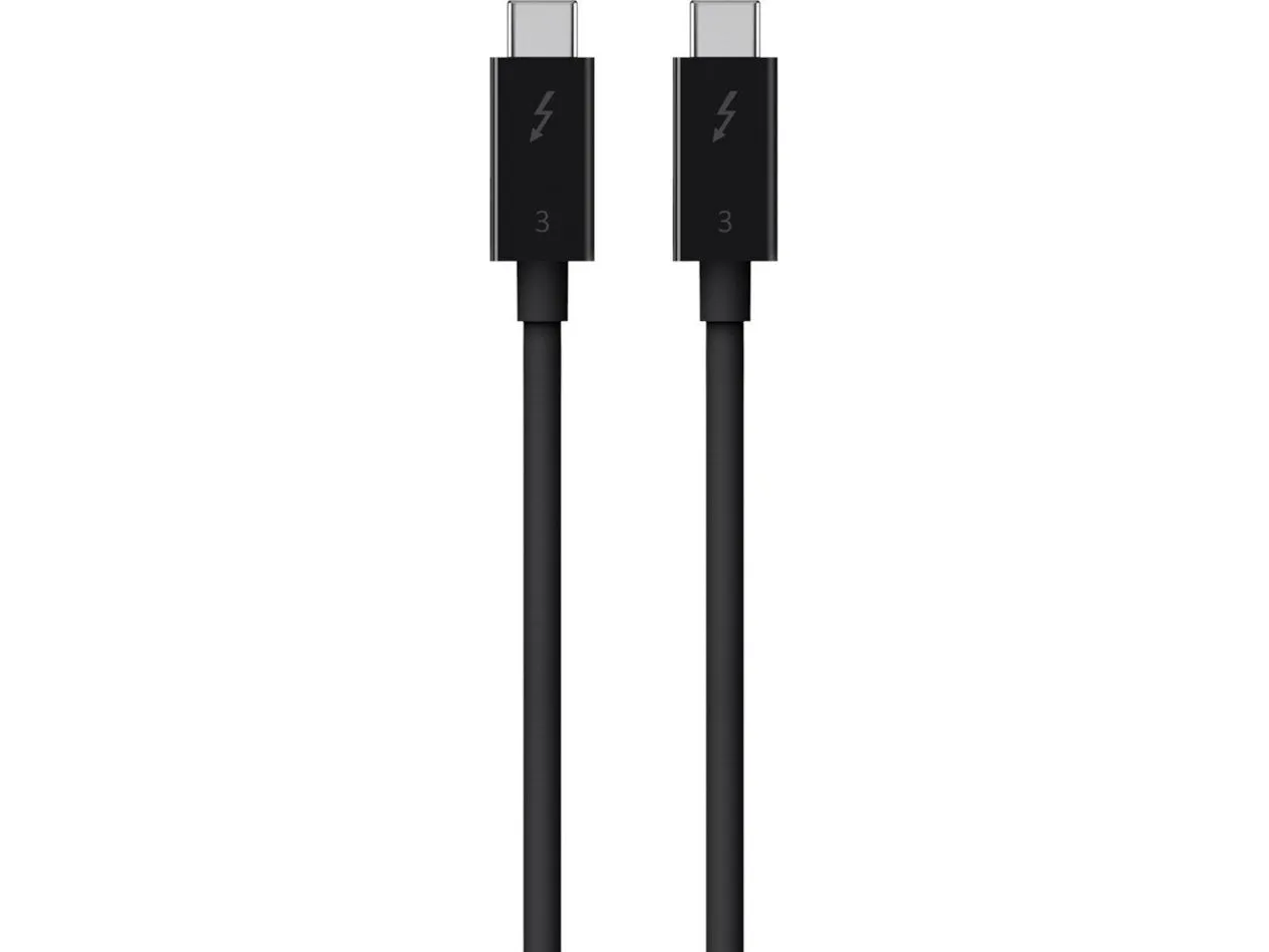 Belkin Thunderbolt 3 - Thunderbolt kabel - 24 pin USB-C (han) til 24 pin USB-C (han) - USB 3.1 Gen 2 / Thunderbolt 3 / DisplayPort 1.2 - 80 cm - sort - for P/N: F4U109tt