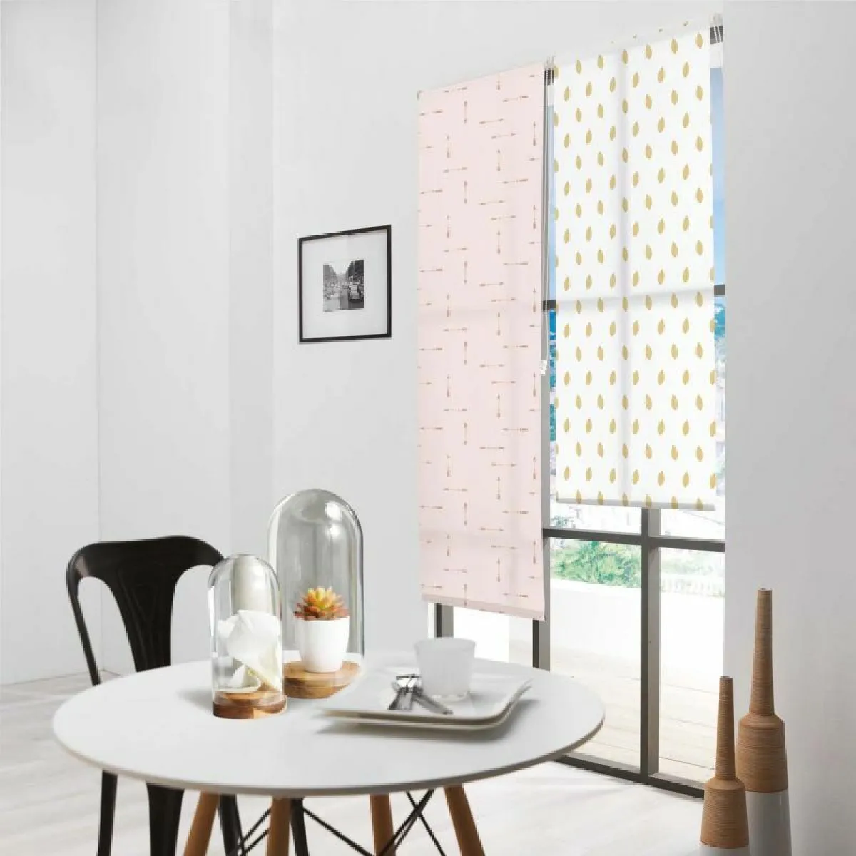 Paris Prix Store Enrouleur Tamisant 120x180 cm - Rose