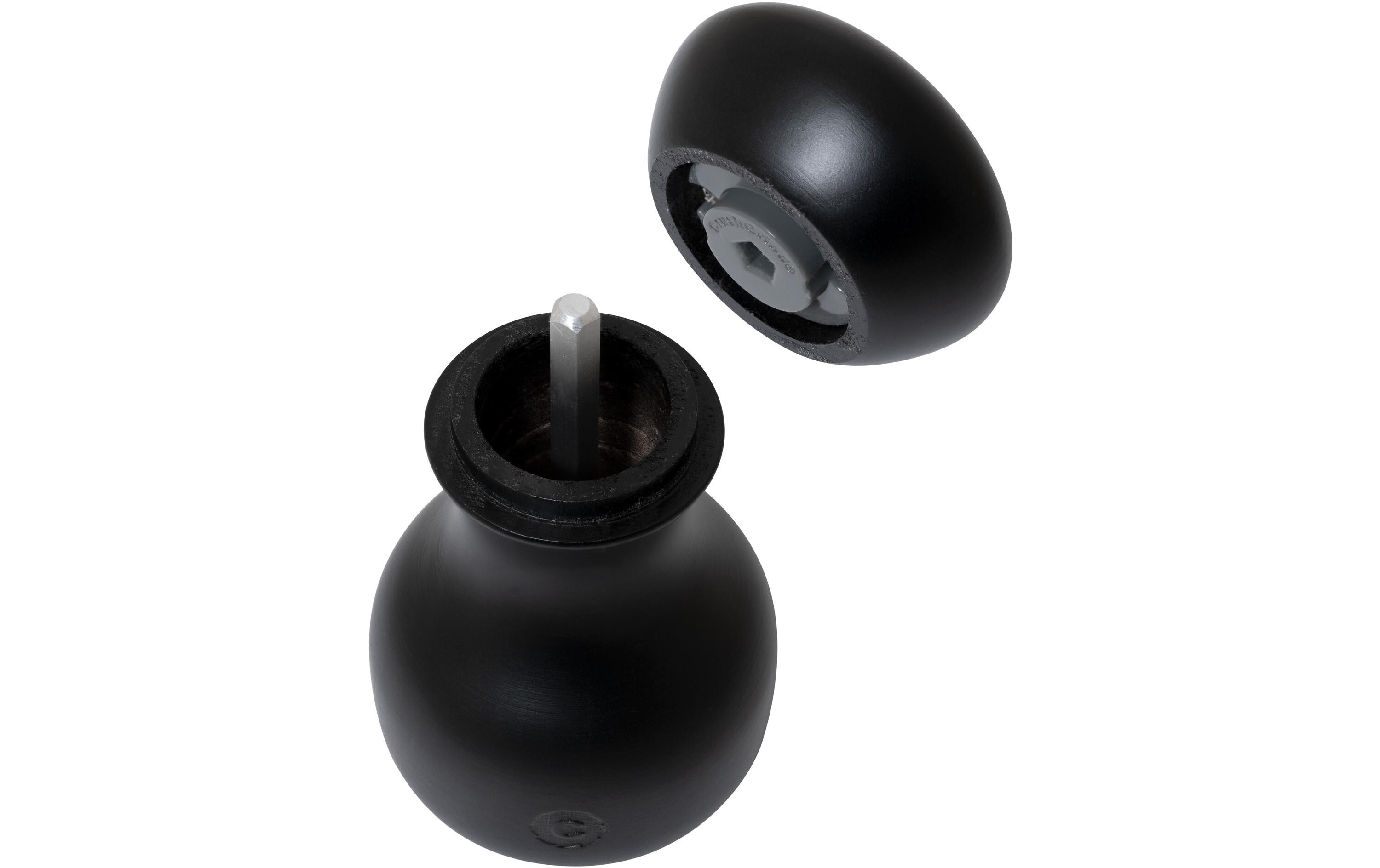 Salz- und Pfeffermühle Lyon 2er Set, 9.6 cm, SchwarzGewürzmühlen Set aus Buchenholz