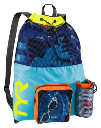 Sac à Dos filet de Natation Big Mesh Mummy 40L Bleu/Jaune