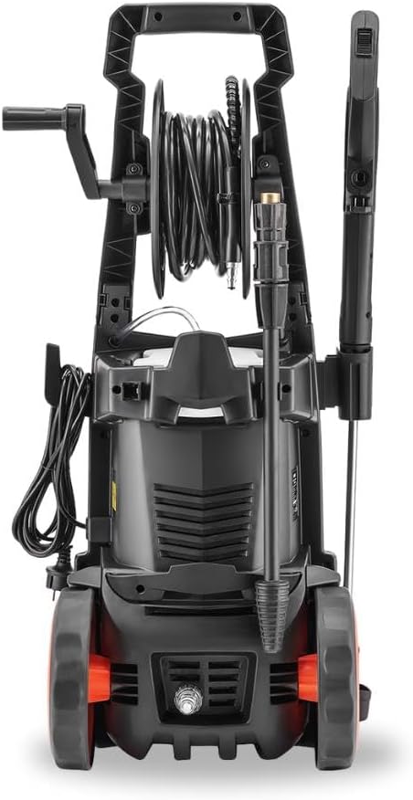 FUXTEC Hochdruckreiniger FX-HDR2200, Flächenreiniger mit 170bar Arbeitsdruck, Fördermenge 450 l/h, 2200W Leistung, 7 m Hochdruckschlauch, integrierter Reinigungstank
