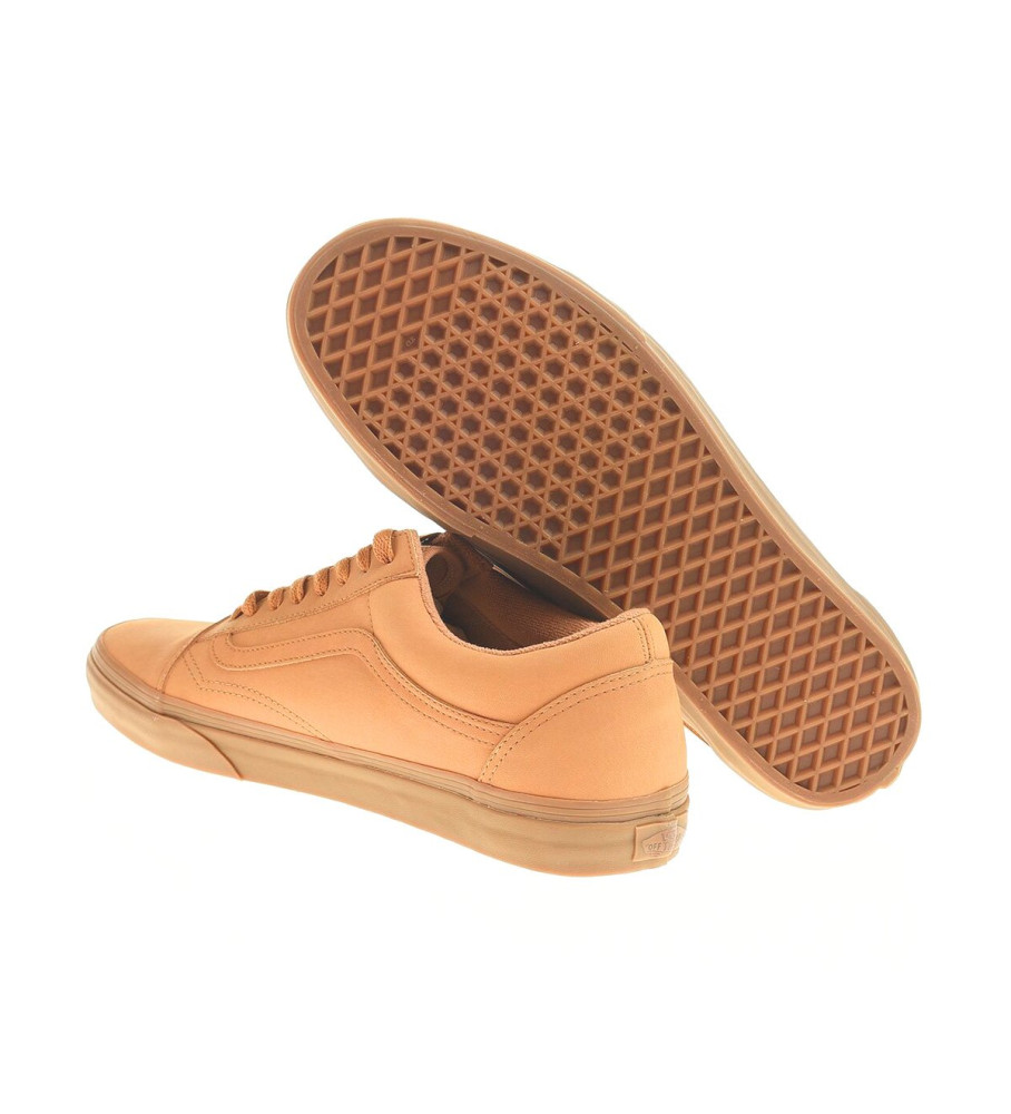 Tênis Vans Ua Old Skool de couro marrom