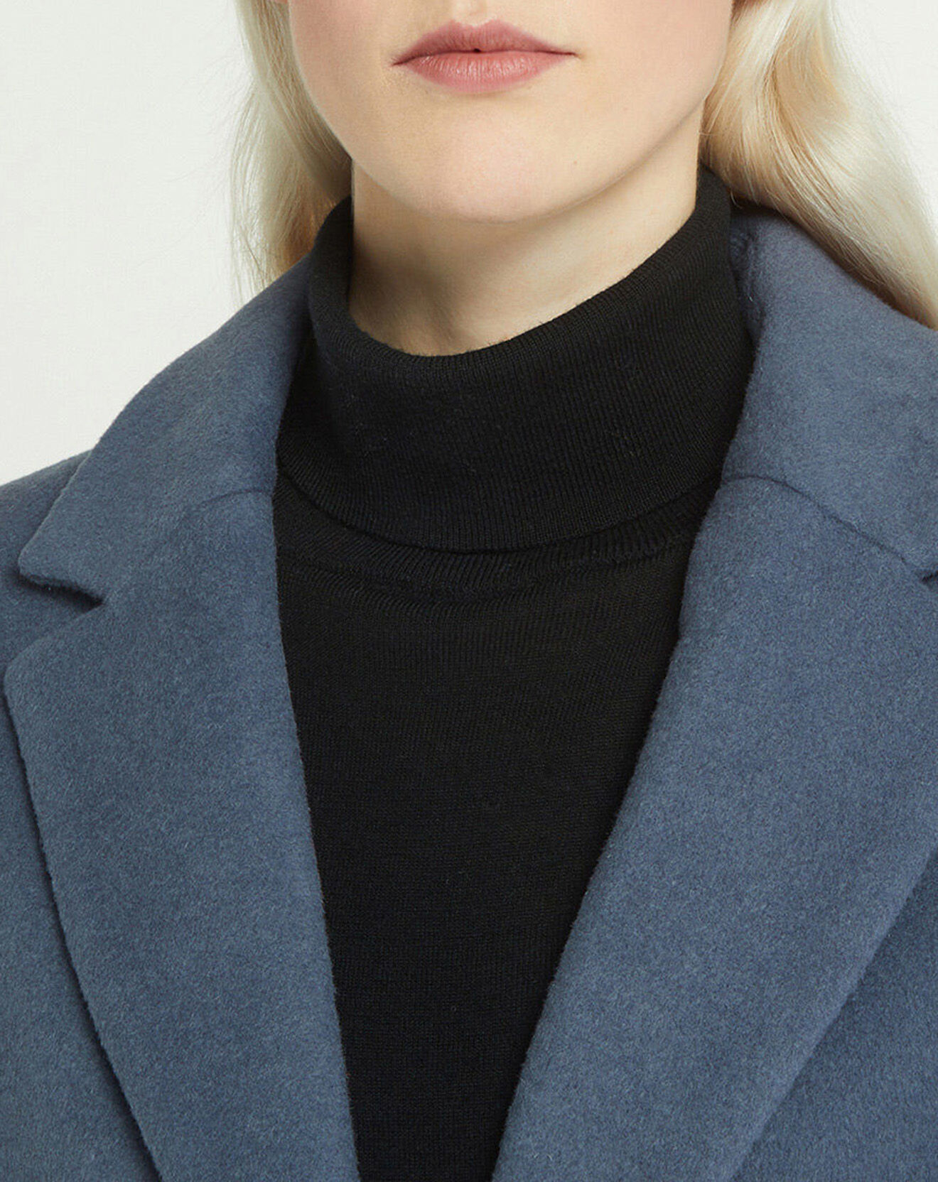 Galeries Lafayette Veste blazer oversize en Laine mélangée Clitch bleu grisé