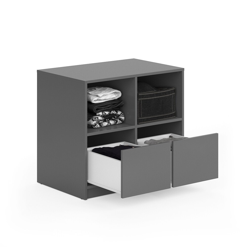 Vicco Kommode für Kleiderschrank Visit 4 Ablagen Sideboard Dielenschrank