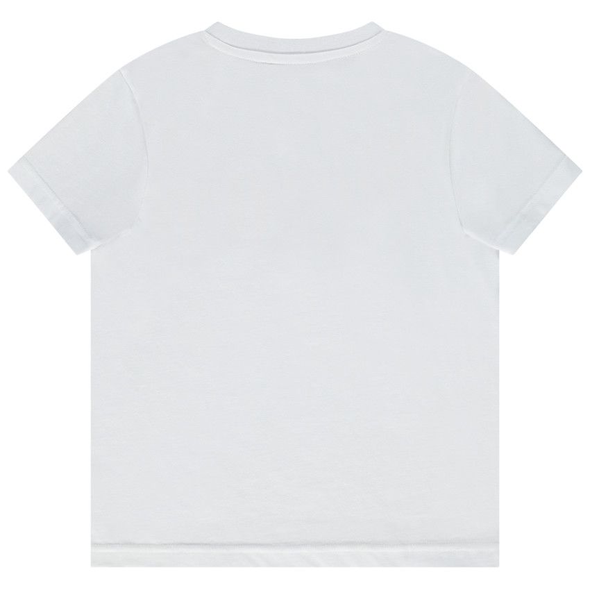T-shirt manches courtes print fantaisie pour garçon - Blanc