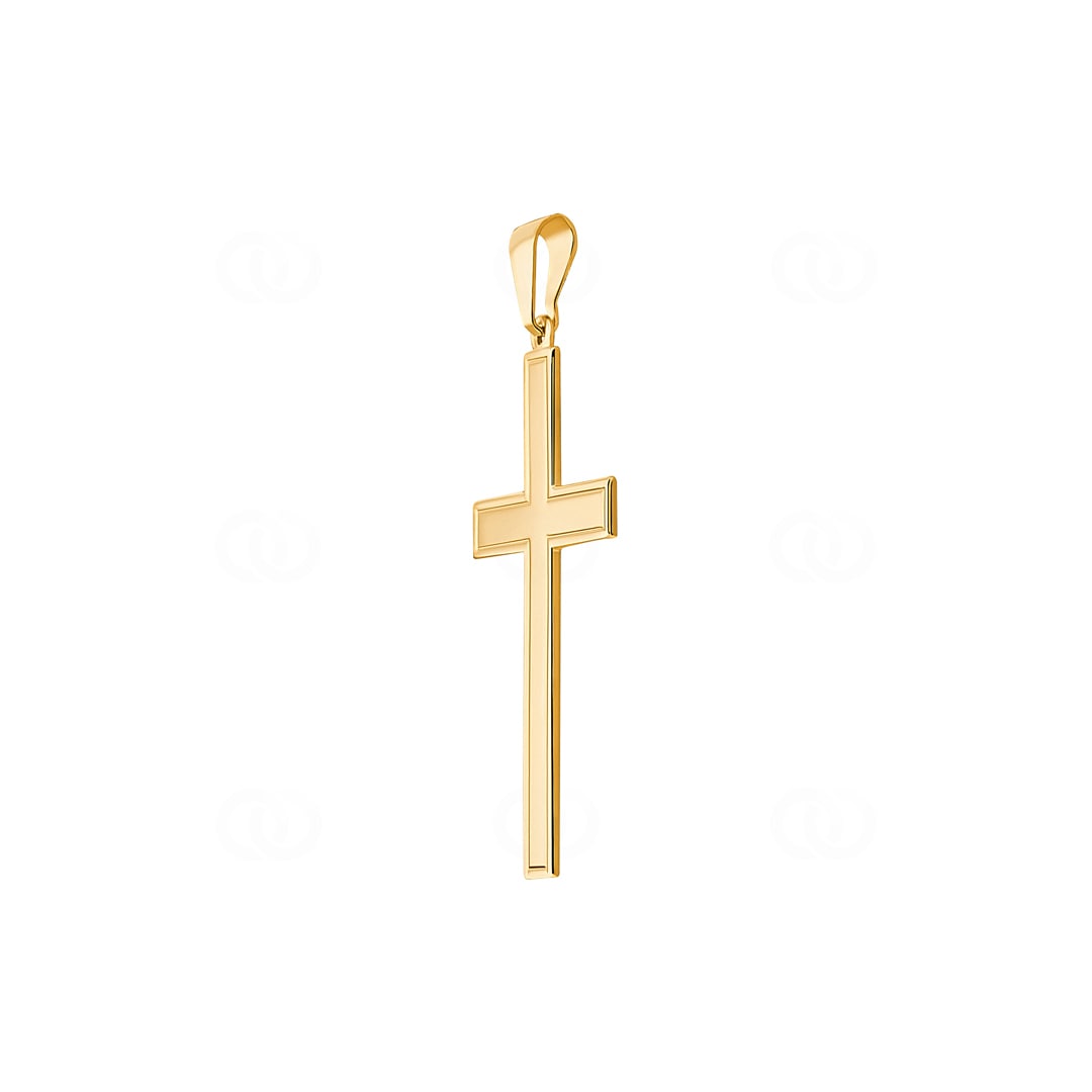 Anhänger 750/18 K Gelbgold Kreuz