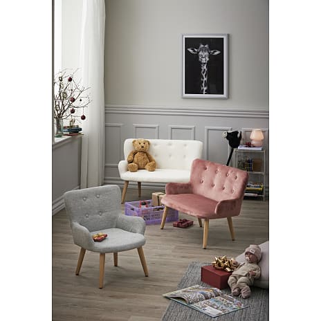 Coco mini sofa - rosa velour