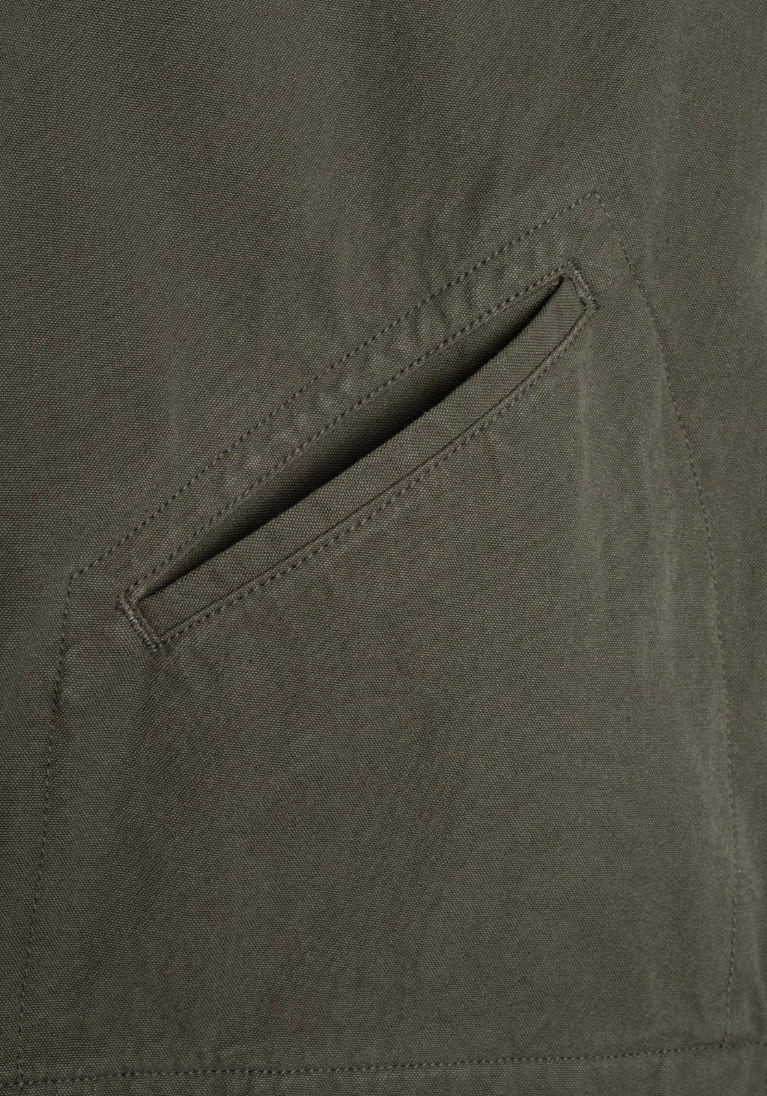 Nudie Jeans Jacke Blake Zip Jacket Duck Canvas Green