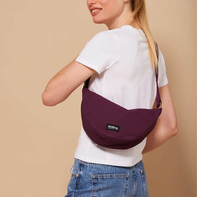 Sac banane Andréa 32 cm Prune