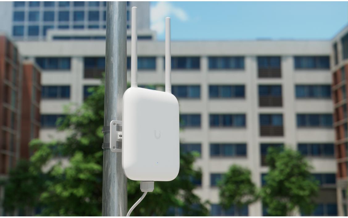 Outdoor Access Point U7 Pro Outdoor<br>Allwettertauglicher IP67 WiFi 7 AP mit 6 räumlichen Streams, integrierter direktionaler Superantenne und schwenkbarer Halterung