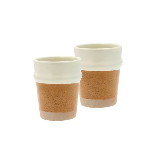 Villa Collection Evig 2-pak Krus, Amber/Cream, 35 cl